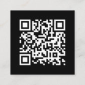 Honeymoon Fonds | QR Code Weddenschap Black Informatiekaartje (Achterkant)