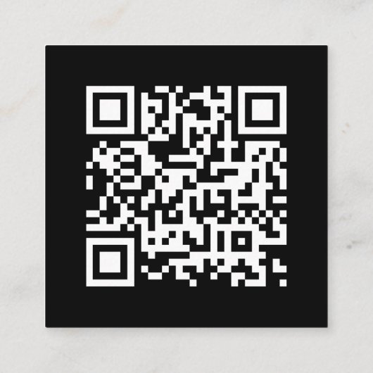 Honeymoon Fonds | QR Code Weddenschap Black Informatiekaartje (Achterkant)