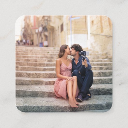 Honeymoon Fonds | QR Code Weduwregister Gold Informatiekaartje (Achterkant)