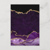 Honeymoon Fonds voor Paarse en gouden oormerken Informatiekaartje (Achterkant)