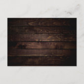 Honeymoon Fonds Wens Geld, Moderne Rustieke Bruilo Informatiekaartje (Achterkant)