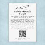 Honeymoon Fund Digital Wedding Registry QR Code Informatiekaartje<br><div class="desc">Honeymoon heeft een omheiningskaart. Alternatieve trouwregistratie om je droomreis te financieren. Vraag uw gasten om uw website te bezoeken of de QR-code te scannen. Pas het aan met je aangepaste tekst,  gedicht of een boodschap van dank aan je familie en vrienden.</div>