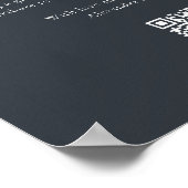 Honeymoon Fund Minimal Dark Grey Wishing Good Poster (Hoek)