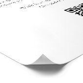 Honeymoon Fund Minimale Black White Wishing Good Poster (Hoek)