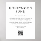 Honeymoon Fund Minimale Black White Wishing Good Poster (Voorkant)