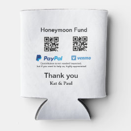 Honeymoon Fund PayPal Venmo QR code bedankt Blikjeskoeler