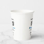 Honeymoon Fund PayPal Venmo QR code bedankt Papieren Bekers (Rechts)