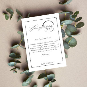 Honeymoon Fund QR Code Reisfonds Aanvraag Informatiekaartje