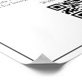 Honeymoon Fund QR Code Reisfonds Aanvraag Poster (Hoek)