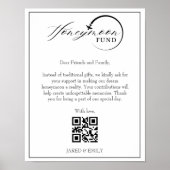 Honeymoon Fund QR Code Reisfonds Aanvraag Poster (Voorkant)