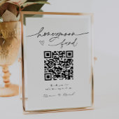 Honeymoon Fund QR Code Sign Poster