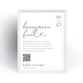 Honeymoon Fund QR Code Wedding Poster