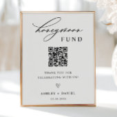 Honeymoon Fund QR Code Wedding Poster