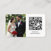 Honeymoon Fund QR Wedding Design Informatiekaartje (Achterkant)