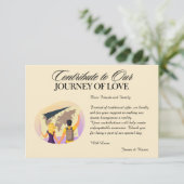 Honeymoon Fund Registry QR Code Huwelijkscadeau Informatiekaartje (Staand voorkant)