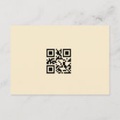 Honeymoon Fund Registry QR Code Huwelijkscadeau Informatiekaartje (Achterkant)