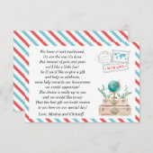 Honeymoon Fund Request World Travel Wedding Shower Informatiekaartje (Voorkant / Achterkant)