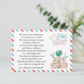 Honeymoon Fund Request World Travel Wedding Shower Informatiekaartje (Staand voorkant)