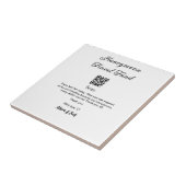 Honeymoon fund scan QR codeadd name  Tegeltje (Zijkant)