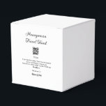 Honeymoon fund scan QR codex naam Bedankdoosjes<br><div class="desc">Voor muziekliefhebbers zoals wij</div>