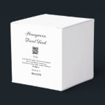 Honeymoon fund scan QR codex naam Bedankdoosjes<br><div class="desc">Voor muziekliefhebbers zoals wij</div>