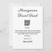 Honeymoon fund scan QR codex naam Kaart (Voorkant)