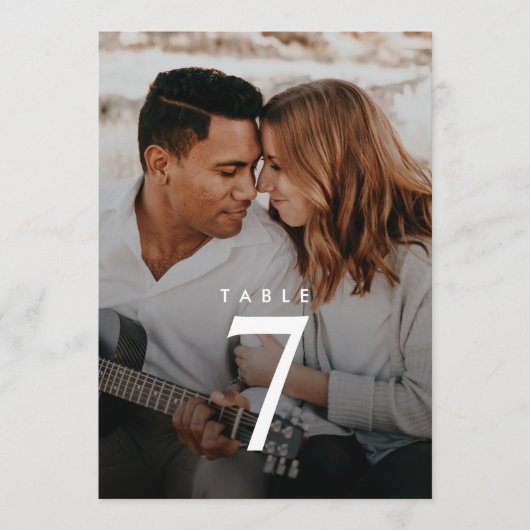 Honeymoon Fund Trouwtafel Nummer QR Code Modern (Voorkant)