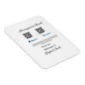 Honeymoon fund venomo paypal donatie Q R paar Magneet (Rechterzijde)