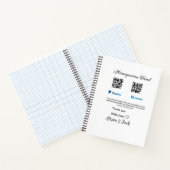 Honeymoon fund venomo paypal donatie Q R paar Notitieboek (Binnen)