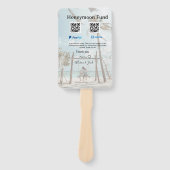 Honeymoon fund venomo paypal donation Q R couple Handwaaier (Voorkant)