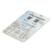 Honeymoon fund venomo paypal donation Q R couple Magneet (Linkerzijde)