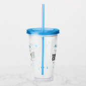 Honeymoon fund Voeg Q R code paar naam bruiloft Acryl Drinkbeker (Rechts)
