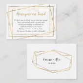 Honeymoon Fund vrijgezellenfeest of bruiloft Informatiekaartje (Voorkant / Achterkant)