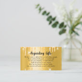 Honeymoon Fund vrijgezellenfeest of bruiloft Informatiekaartje (Staand voorkant)