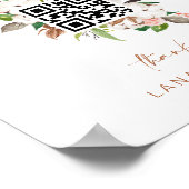 Honeymoon Fund Wedding Cash Cadeau Tafel Teken Poster (Hoek)