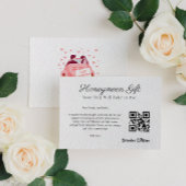 Honeymoon Fund Wedding Registry Gift QR Code Informatiekaartje