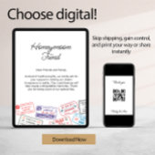 Honeymoon Fund Wedding Registry Reisaanvraag Kaart