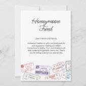 Honeymoon Fund Wedding Registry Reisaanvraag Kaart (Voorkant)