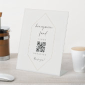 Honeymoon Fund Wedding Scan Cash Gift C100 Reclamebord Met Voetstuk (Insitu)