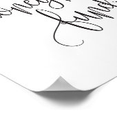 Honeymoon Fund Wedding Sign. Poster (Hoek)