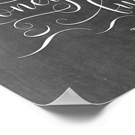 Honeymoon Fund Wedding Sign. Poster (Hoek)