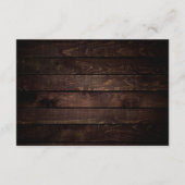 Honeymoon Fund Wens Geld, Moderne Rustieke Bruilof Informatiekaartje (Achterkant)