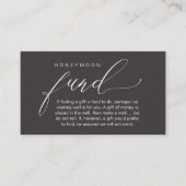 Honeymoon Fund Wishing Well, Wish, A Note On Gifts Informatiekaartje (Voorkant)