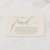 Honeymoon Fund Wishing Well, Wish, A Note On Gifts Informatiekaartje (Voorkant)