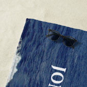 Honeymoon Getaway Ocean Waves Beach Towel Strandlaken (In situ)