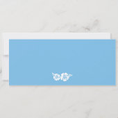 Honeymoon Gift Boarding Pass Palm Tree Surf Board Kaart (Achterkant)