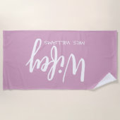 Honeymoon Gift, Gift for Him and Her Strandlaken (Voorkant)