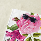 Honeymoon Gifts Personalized Asiatic Lilies Custom Strandlaken (In situ)