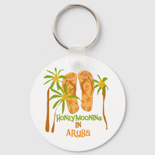 Honeymoon in Aruba Sleutelhanger