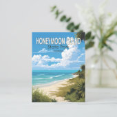 Honeymoon Island State Park Florida Travel  Briefkaart (Staand voorkant)